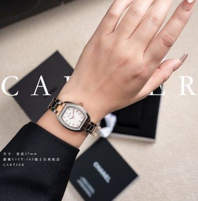 Cartier Tonneau 27MM In Diameter C1CT-163 Swiss Movement Lady Advanced Wrist Watch